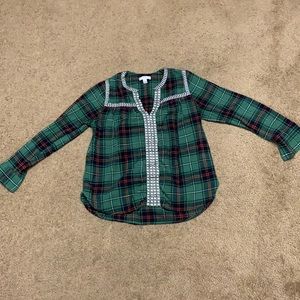 J Crew plaid long sleeve